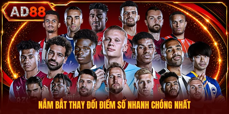 Nắm bắt thay đổi điểm số nhanh chóng nhất